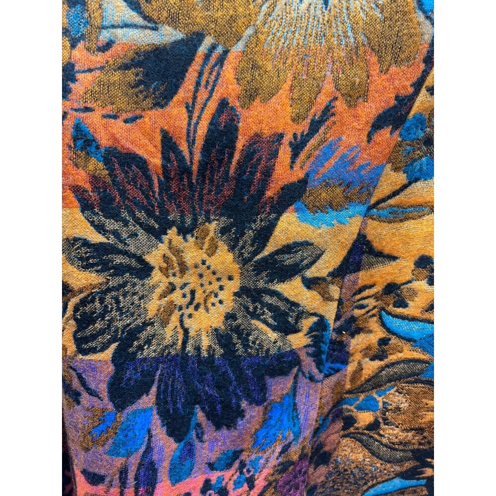 Parsley and Sage Large Jacket Artsy Boho Festival Floral Tapestry Pattern - Picture 9 of 11